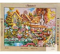 Gobelin-L Needlepoint Painted Canvas Counted Cross Stitch Tapestry Kit Gobelin - Landscape. 18"x24" 14.855