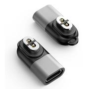 GOBEST Charger Adapter Compatible with Shokz, Magnetic USB C Charging Cable for Aftershokz Aeropex AS800, OpenRun Pro,OpenRun,OpenRun Mini,OpenComm Bone Conduction Headphones, Pack of 2 (Gray)