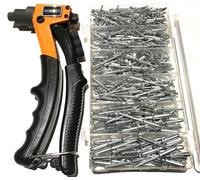 Gobest Compact Hand Riveter, 2.4-4.8 Range And 400 Rivets Set