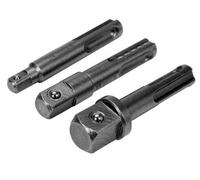 Gobest, Sds Plus Socket Adaptor Set 3 Pcs, 1/2", 3/8", 1/4"