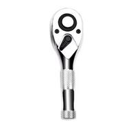 Gobest Short Stubby Ratchet Handle 1/4" 72 T Ratchet Gear Chrome Finish