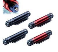 Gobesty 4 Pcs Car Window Breaker, 2 in 1 Safe Hero Life Hammer, Life Hammer with Seatbelt Cutter, Tungsten Steel Car Safety Hammer for All Vehicles, Car Safety and Underwater Rescue, Red and Black