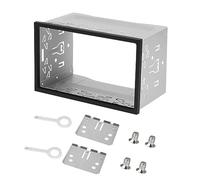 Gobesty Double DIN Car Stereo Cage, Double DIN Cage Metal for Car Radio, Double DIN Installation Slot, Universal Car Stereo Radio Mounting Frame with Fitting Kit, for Most Double DIN Car Audio