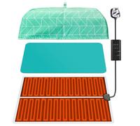 Gobesty Resin Heating Mat, Resin Molds Heating Pad, Resin Heat Mat with Timer and Temperature Control, Easy Resin Dryer for Epoxy Resin Supplies, Resin Molds, Silicone Molds