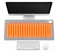 Gobesty Warm Desk Pad, Office Desk Mat with 3H Auto Power Off Warm Desk Pad Heated Mouse Pad 3 Gear Temperature Adjustable Electric Blanket Table Mousepad for PC Keyboard Laptop Office Home
