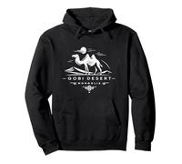 Gobi Desert Mongolia Camel Travel Vintage Style Pullover Hoodie