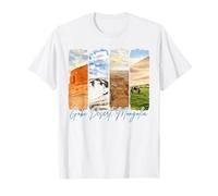 Gobi Desert Mongolia Traveling Brushstroke Souvenir Vacation T-Shirt