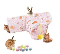 Gobiufy Guinea Pig Tunnels & Tubes Rabbit Tunnel Hides Toy for Small Animal | Foldable 3 Way Tunnels Hides Toys, Portable Small Animals Hideout Hideaway, Tunnel Pet Toys for Hamster Rat Guinea Pig