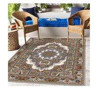 GOBIWM Unique Vintage Ethnic Style Large Area Carpet Traditional Classic Oriental Rug Anti Slip Floor Mat for Living Room Bedroom Hotel Hallway (19, 120 * 180cm)