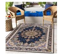 GOBIWM Unique Vintage Ethnic Style Large Area Carpet Traditional Classic Oriental Rug Anti Slip Floor Mat for Living Room Bedroom Hotel Hallway (4, 60 * 90cm)