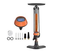 GOBKO Bike Pump Bicycle Floor Pump with Digital Gauge, Bicycle Pumps with Presta and Schrader tire Pump multifunctional Air Pump for Road Bike MTB Sports Balls Pump High Pressure 160Psi &11Bar