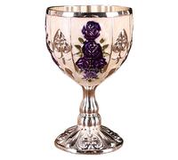 Goblet, 30ml Zinc Alloy Retro Embossed Flower Pattern Elegant Pimp Cup, Wine Cabinet Ornaments, Small Wine Cup for Beer Cocktail Whiskey, Retro Ornaments