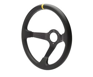 Goblet Simoni Racing Sport Steering Car/350P Leather, black/yellow
