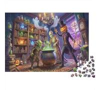 Goblin And Pumpkin Spell 1000 Piece Jigsaw Puzzle,Premium Cardboard,Impossible Challenge,Educational Toy,Home Wall Decor,Gift Idea,Adults & Kids 14+,Stress Relief 70x50cm