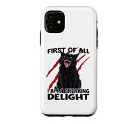 Goblin cat black cat sarcasm zoomies chaos cat Case for iPhone 11