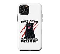 Goblin cat black cat sarcasm zoomies chaos cat Case for iPhone 11 Pro