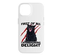 Goblin cat black cat sarcasm zoomies chaos cat Case for iPhone 14