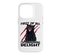 Goblin cat black cat sarcasm zoomies chaos cat Case for iPhone 14 Pro