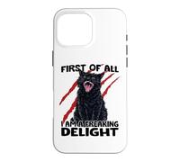 Goblin cat black cat sarcasm zoomies chaos cat Case for iPhone 16 Pro Max