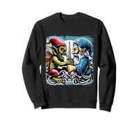 Goblin Fighting Gnome Funny Creature Fantasy Hobgoblin Sweatshirt