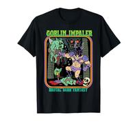 Goblin Impaler Fantasy RPG Dungeon Retro Vintage Book Cover T-Shirt