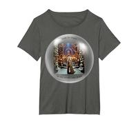 Goblin King Looking Glass 80's When The World Falls Down T-Shirt, Women's Plus, Asphalt Grey, 4X