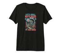 Goblin Riding Snail Let's Roll Math Rocks and Do War Crimes Premium T-Shirt