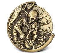 Goblin Roulette Dice Spinner, 7-in-1 Metallic Dice Spinner DND, Goblin Gyroscope Fingertip Dice Gifts with Dragon Logo Gift Bags, Role Play, Board Game Accessories, Bronze