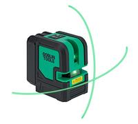 Goblin Tools CLX-PG22 Green Beam Horizontal & Vertical Crossline Laser Level Kit, Self-Levelling with Laser with with Magnetic Mount, Rechargeable Lithium-ion Battery Pack, Target & Hard Carry Case