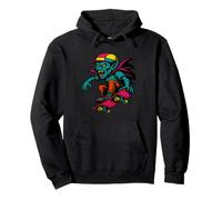 Goblin Vampire Skater Design Pullover Hoodie
