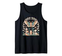 Goblincore Dark Woodlands Mushroom Butterfly Aesthetics Tank Top