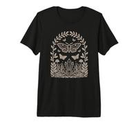Goblincore Mushroom Butterfly Mystical Nature Aesthetic Premium T-Shirt