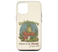 Goblincore Nature Is My Therapy It Didn't Work Funny Frog Case for iPhone 12/12 Pro