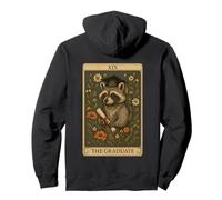 Goblincore Raccoon Graduation Tarot Card Graphic Pullover Hoodie