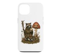 Goblincore Raccoon Outlaw Skull Mushroom Dark Cottagecore Case for iPhone 13