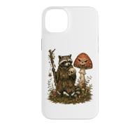 Goblincore Raccoon Outlaw Skull Mushroom Dark Cottagecore Case for iPhone 14 Plus