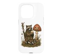 Goblincore Raccoon Outlaw Skull Mushroom Dark Cottagecore Case for iPhone 15 Pro