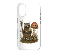 Goblincore Raccoon Outlaw Skull Mushroom Dark Cottagecore Case for iPhone 17