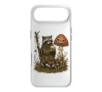 Goblincore Raccoon Outlaw Skull Mushroom Dark Cottagecore Case for iPhone Air