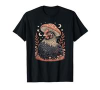 Goblincore Stargazer Hen Under A Wild Woodland Fungi T-Shirt