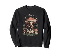 Goblincore western heifer under a wild forest mushroom Sweatshirt