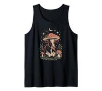 Goblincore Western Heifer Under a Wild Forest Mushroom Tank Top
