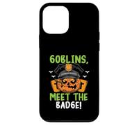 Goblins, Meet the Badge! Scary Policeman Spooky Halloween Case for iPhone 12 mini