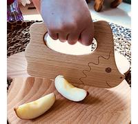 GoBobos Toddler Knife for Chopping - Plastic Free! Montessori Educational Tool (14 cm x 10 cm)
