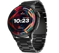 GOBOULT Crown R Pro Smart Watch 1.43''HD AMOLED, Bluetooth Calling, Working Crown,Zinc Alloy Frame,600Nits Brightness, AI Voice Assistant, SpO2 Monitoring, 120+Sports Mode (Jet Black)