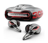 GOBOULT Mustang Torq Wireless in Ear Earbuds with 60H Playtime, App Support, Quad Mic ENC, 45ms Low Latency, 13mm Driver, Breathing LEDs,Touch Controls, Made in India, IPX5, Ear buds Wireless (Silver)