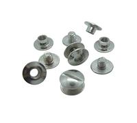 Gobrecht & Ulrich 10 x 2mm Book Binding Screws & Posts - Silver - Chicago Screws - 10mm Head, 5mm Hole Diameter