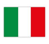 Gobrecht & Ulrich 10 x Italian Flag Sticker Set - Italy Sticker - for Cars, Laptop, Windows, Luggage (7.4 x 5.2 cm)