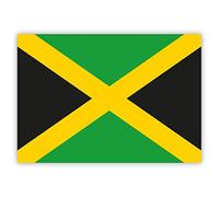 Gobrecht & Ulrich 10 x Jamaican Flag Sticker Set - Jamaica Sticker - for Cars, Laptop, Windows, Luggage (7.4 x 5.2 cm)