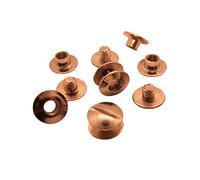 Gobrecht & Ulrich 25 x 3.5mm Book Binding Screws & Posts - Copper-Coloured - Chicago Screws - 10mm Head, 5mm Hole Diameter